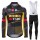 Jumbo Visma Tour De France 2021 Fahrradbekleidung Radtrikot Satz Langarm Und Lange Radhose 757 alJNO