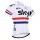 2016 SKY Pro Fahrradtrikot Radsport Rot weiß Q7P3R