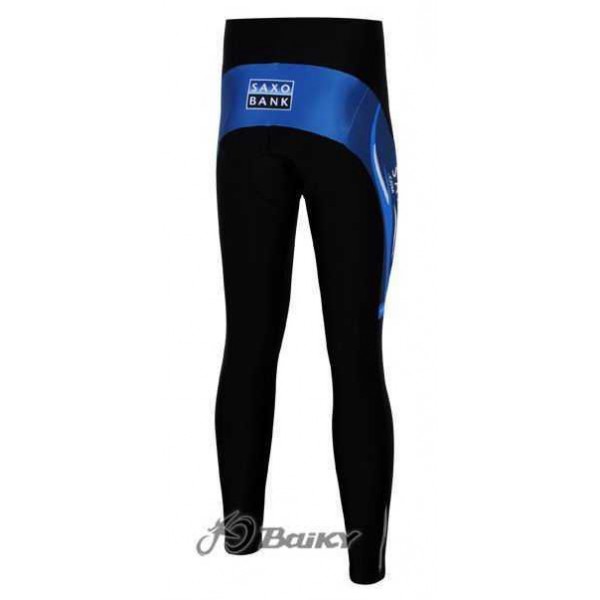 Saxo Bank Sungard Pro Team Lange Fahrradhose blau Schwarz Q03KY Saxo Bank Sungard Pro Team Lange Fahrradhose blau Schwarz Q03KY