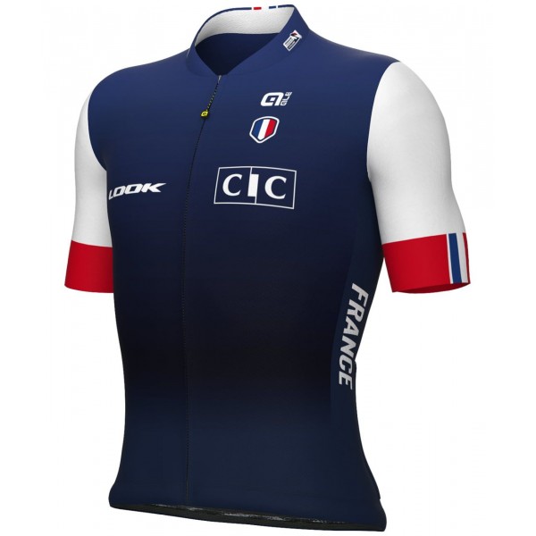 Frankreich 2023 Radtrikot kurzarm(langer Reißverschluss)-ALE Radsport-Profi-Team Frankreich 2023 Radtrikot kurzarm(langer Reißverschluss)-ALE Radsport-Profi-Team