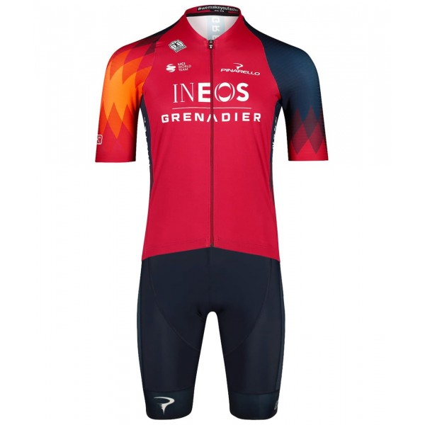 INEOS GRENADIERS 2023 Set(ICON Radtrikot+ICON Trägerhose)-Radsport-Profi-Team INEOS GRENADIERS 2023 Set(ICON Radtrikot+ICON Trägerhose)-Radsport-Profi-Team